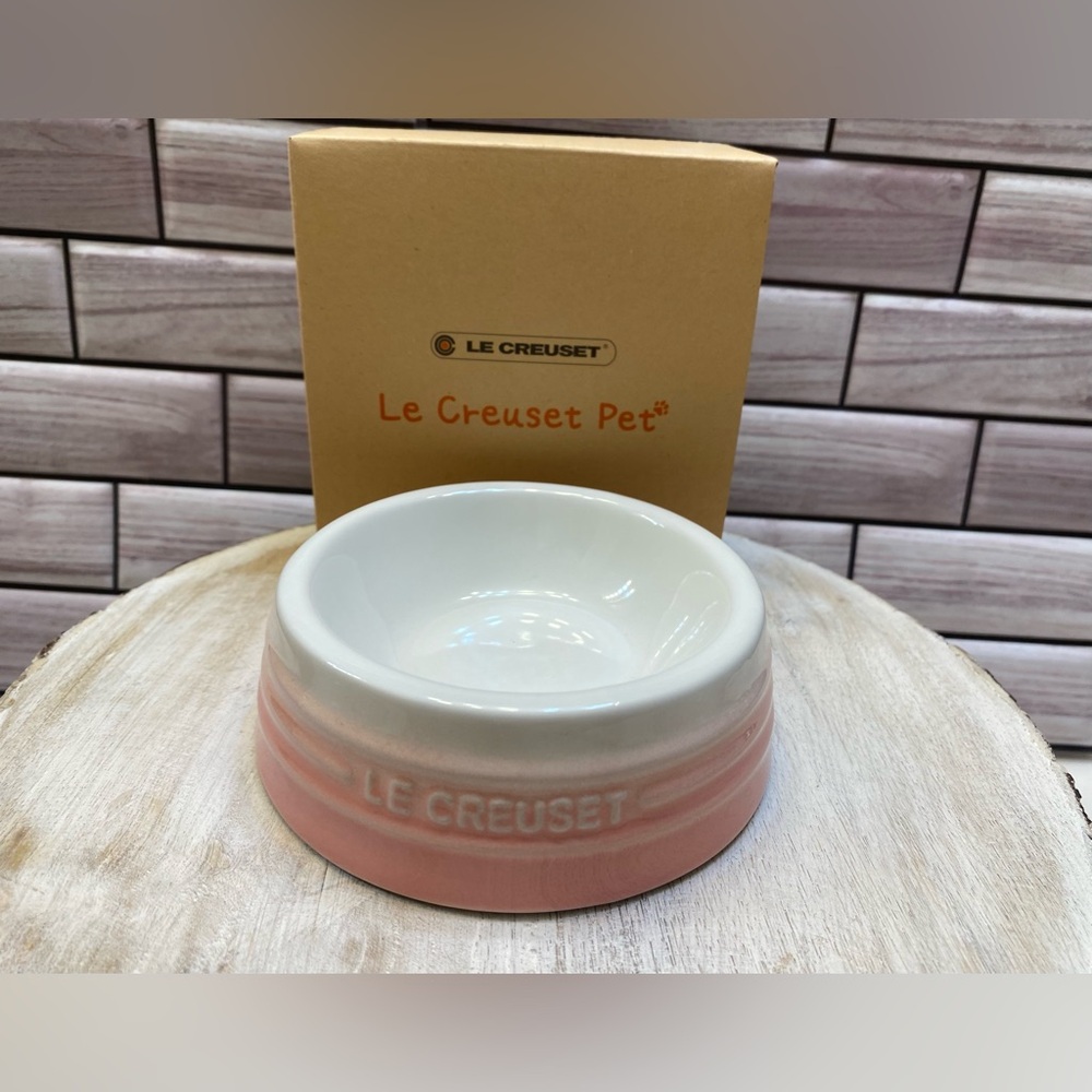 Le Creuset 🐱❤️🐶PET Bowl 80ml Powder Pink  for xs Dog &Cat New in Box